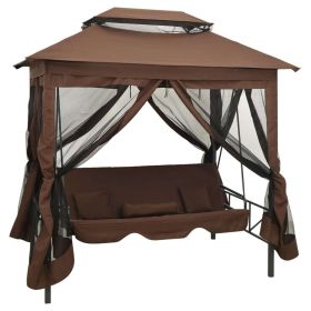 Gazebo Convertible Swing Bench Coffee