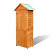 Patio Storage Cabinet Brown 74.8" High