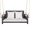 2-Person Patio Rattan Porch Swing