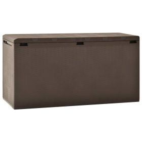 Patio Storage Box Brown 44.9" x 18.5" x 23.6"