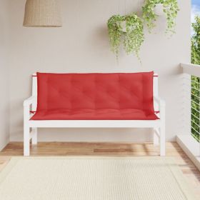 Garden Bench Cushions 2pcs Red 59.1" x 19.7" x 2.8" Oxford Fabric