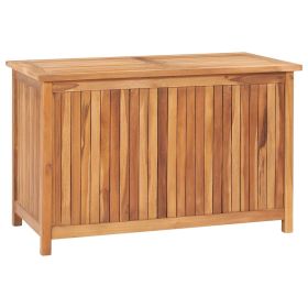 Patio Storage Box 35.4" x 19.7" x 22.8" Solid Teak Wood