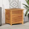 Garden Storage Box with Louver 23.6" x 19.7" x 22" Solid Wood Acacia