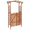 Pergola with Gate 45.7" x 15.7" x 80.3" Solid Firwood