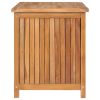 Patio Storage Box 35.4" x 19.7" x 22.8" Solid Teak Wood