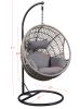 ACME Vinnie Patio Swing Chair with Stand, Fabric & Rope