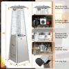 9500 BTU Portable Tabletop Pyramid Patio Heater with Glass Tube