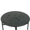 Patio PE Wicker Egg Chair Model 3 with Black Color Rattan Grey Cushion and Side Table