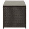 Patio Storage Box Poly Rattan 39.3" x 19.6" x 19.6" Brown