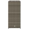 Patio Storage Cabinet Gray 41.3" x 21.7" x 44.5" Poly Rattan