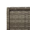 Patio Storage Cabinet Gray 21.7" x 21.7" x 43.7" Poly Rattan