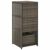 Patio Storage Cabinet Gray 19.7" x 21.7" x 45.3" Poly Rattan