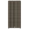 Patio Storage Cabinet Gray 19.7" x 21.7" x 45.3" Poly Rattan