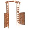 Pergola with Gate 45.7" x 15.7" x 80.3" Solid Firwood