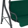 Garden Patio Swing Bench Green 66.9" x 43.3" x 60.2" Fabric