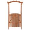 Pergola with Gate 45.7" x 15.7" x 80.3" Solid Firwood