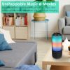 Wireless Portable Speaker Loud Stereo Speaker with Color Changing Light Radio Party TWS Speaker for Home Outdoor Traveling