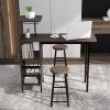 Multi Function 3-Piece Counter Height Dining Table Set