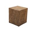 Outdoor Faux Wood Stump Side Table Coffee Table,Side Table ,End Table Accent Table Square Antique Yellow