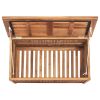 Patio Storage Box 35.4" x 19.7" x 22.8" Solid Teak Wood