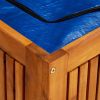 Patio Storage Box 59.1" x 19.7" x 22.8" Solid Acacia Wood