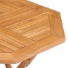 5 Piece Patio Dining Set Solid Teak Wood