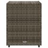 Patio Storage Cabinet Gray 21.7" x 23.2" x 27.2" Poly Rattan