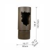 56.5 Inch High Large Outdoor Water Fountain with Light, Contemporary Calming Elegance Cement Water Feature, for Garden, Patio