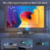 Projector with WiFi and Bluetooth; Projector 4K Support Native 1080P Projector; 5G WiFi FUDONI Outdoor Projector with 350 ANSI Max 300"Display