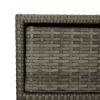 Patio Storage Cabinet Gray 21.7" x 23.2" x 27.2" Poly Rattan