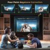 DBPOWER Native 1080P WiFi Projector;  Upgrade 9500L Full HD Outdoor Movie Projector;  Support 4D Keystone Correction;  Zoom;  PPT;  300" Portable Mini