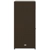 Patio Storage Cabinet Brown 21.7" x 21.7" x 43.7" Poly Rattan