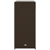 Patio Storage Cabinet Brown 41.3" x 21.7" x 44.5" Poly Rattan