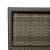 Patio Storage Cabinet Gray 21.7" x 23.2" x 31.5" Poly Rattan