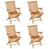 5 Piece Patio Dining Set Solid Teak Wood