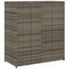 Patio Storage Cabinet Gray 41.3" x 21.7" x 44.5" Poly Rattan