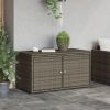 Patio Storage Cabinet Gray 43.3" x 21.7" x 23.8" Poly Rattan