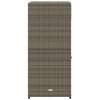 Patio Storage Cabinet Gray 21.7" x 21.7" x 43.7" Poly Rattan