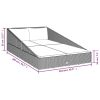 Garden Bed Black 43.3"x78.7" Poly Rattan