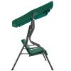 Garden Patio Swing Bench Green 66.9" x 43.3" x 60.2" Fabric