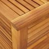 Garden Storage Box with Louver 23.6" x 19.7" x 22" Solid Wood Acacia