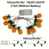 1pc; Pineapple String Lights; Battery Operated; 10 Fun Patio Lights; Party Bedroom Home Birthday Indoor Decor; Outdoor Hawaiian Tropical Tiki Gift