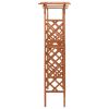 Pergola with Gate 45.7" x 15.7" x 80.3" Solid Firwood