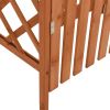 Pergola with Gate 45.7" x 15.7" x 80.3" Solid Firwood