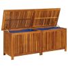 Patio Storage Box 59.1" x 19.7" x 22.8" Solid Acacia Wood