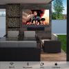 SYLVOX 43" Outdoor TV, All-in-One Android Smart TV With Audio System, 4K UHD1000 Nits Partial Sun Outdoor Television, IP55Waterproof Garden Series