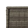 Patio Storage Cabinet Gray 41.3" x 21.7" x 44.5" Poly Rattan