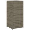 Patio Storage Cabinet Gray 21.7" x 21.7" x 43.7" Poly Rattan