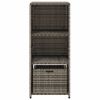 Patio Storage Cabinet Gray 19.7" x 21.7" x 45.3" Poly Rattan