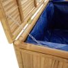 Patio Storage Box 43.3" x 20.5" x 21.7" Bamboo